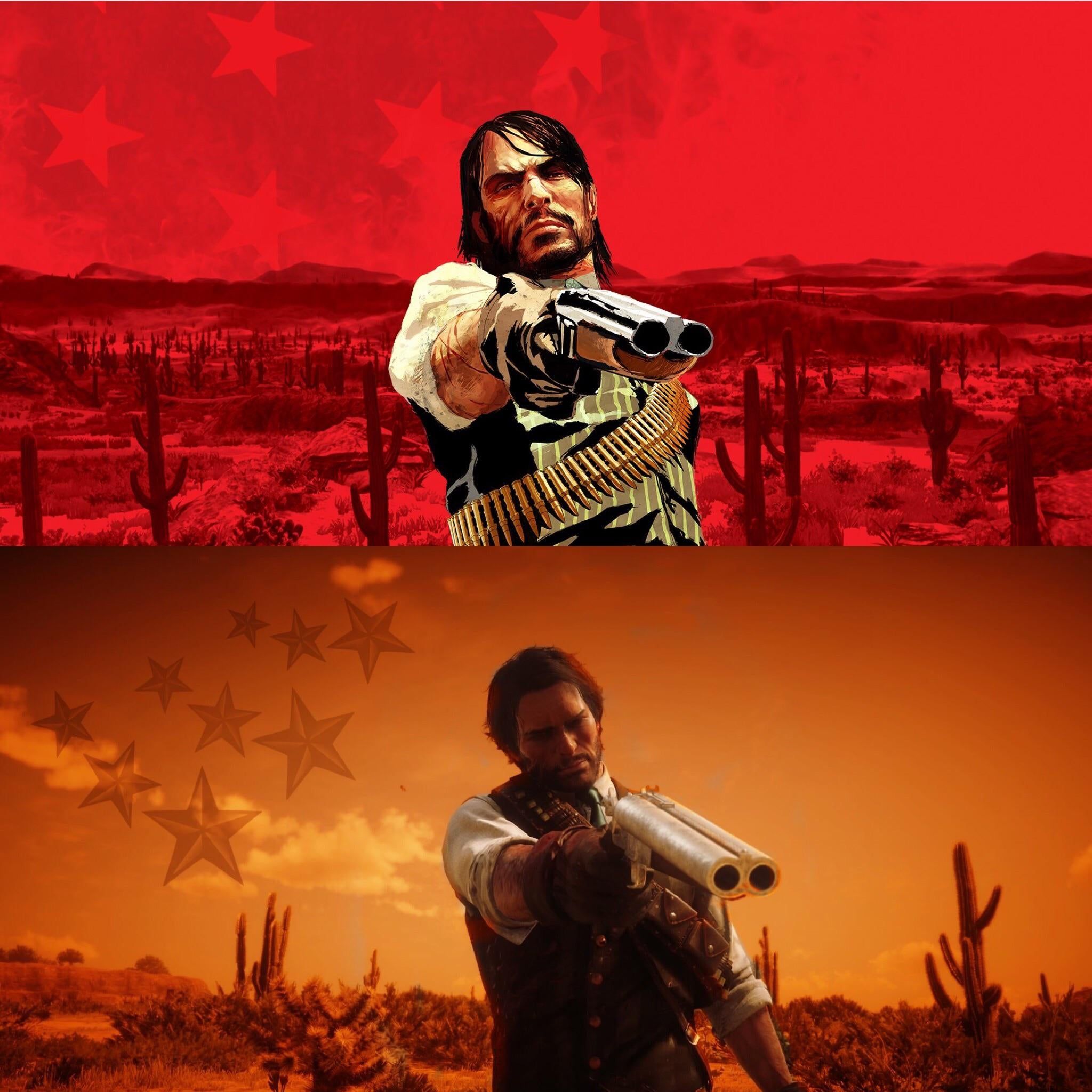 Red Dead Redemption 1's Cover Art Recreated Using RDR2 Photo Mode