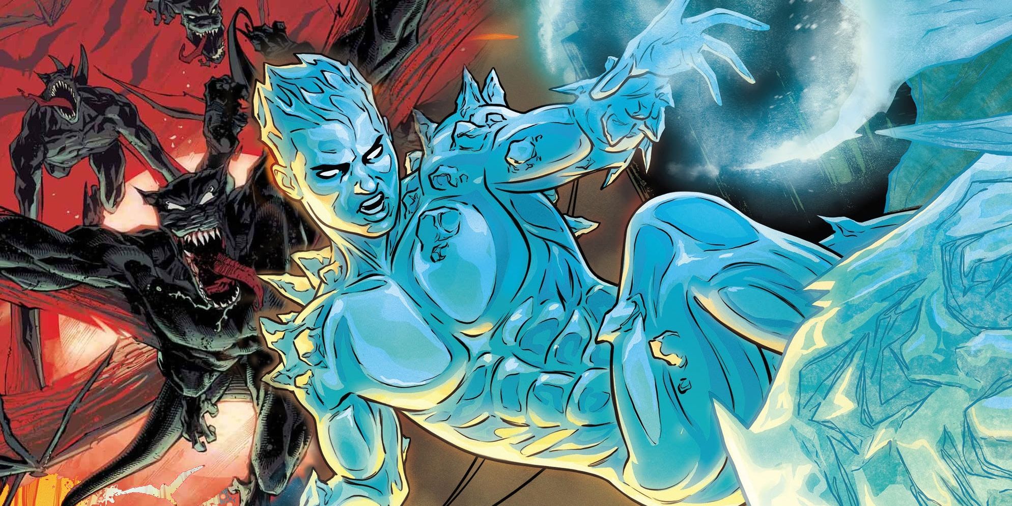 Iceman and the King in Black's dragon army