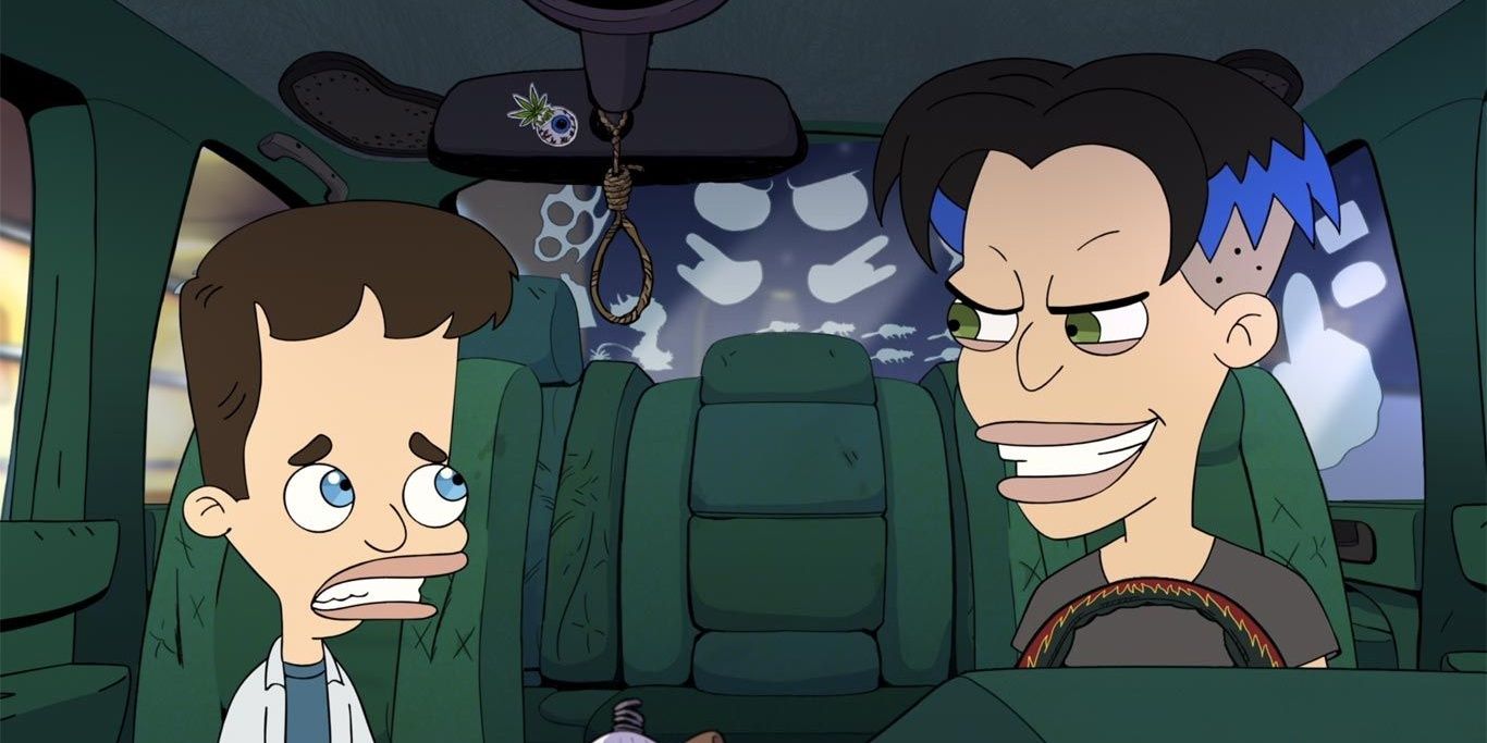 Nick e Judd no carro 