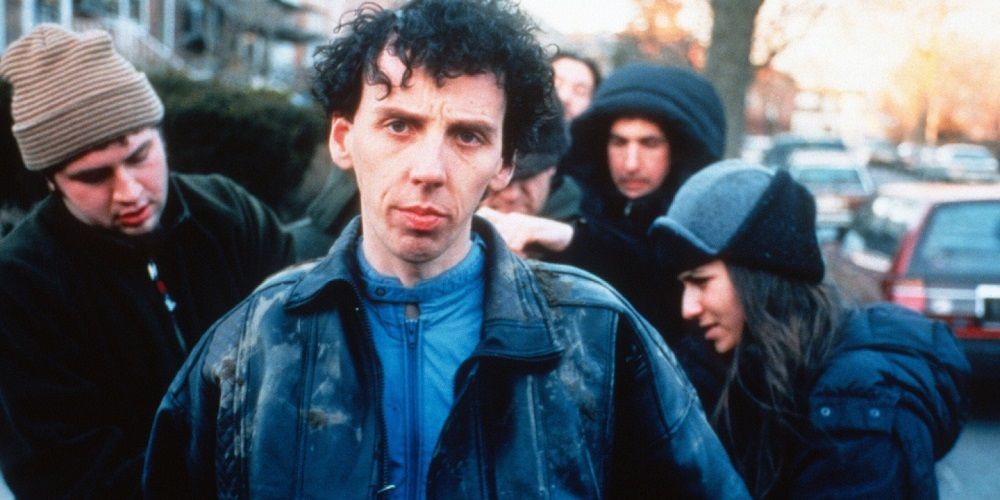 Juilen on street with friends in Julien Donkey-Boy