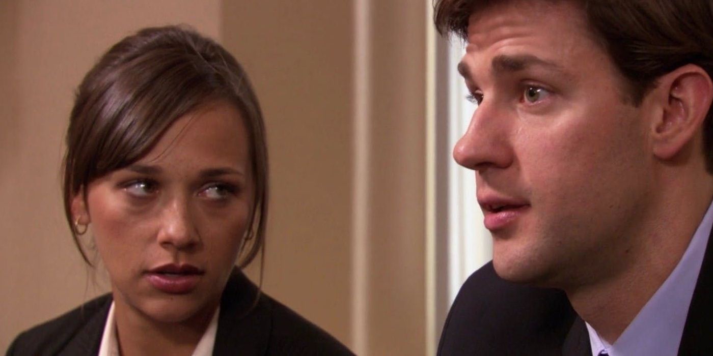 Karen angrily looking at Jim