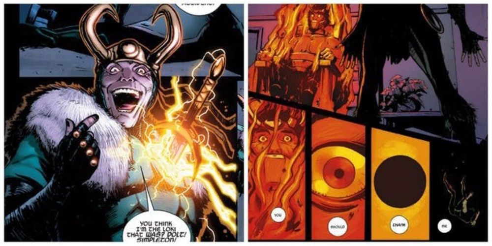 king loki laughs in Marvel Comics