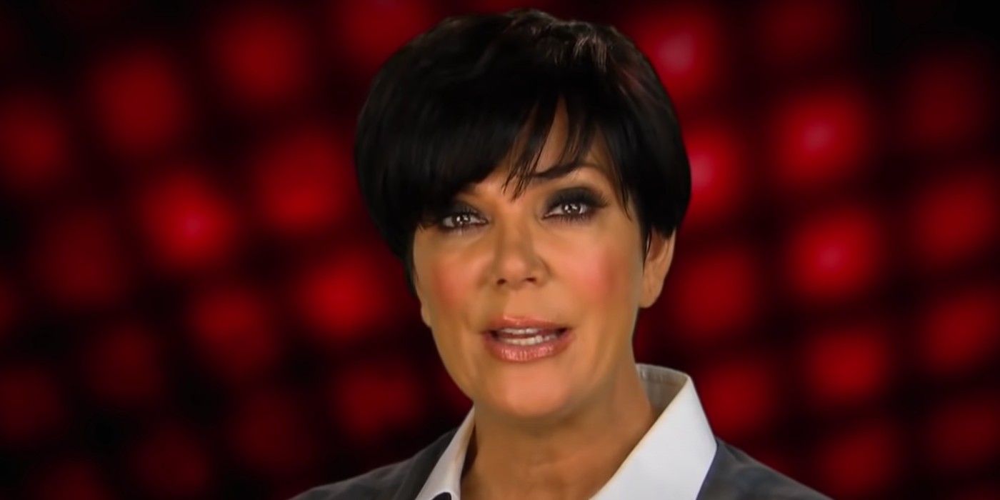 Kris Jenner talking to the camera in KUWTK 