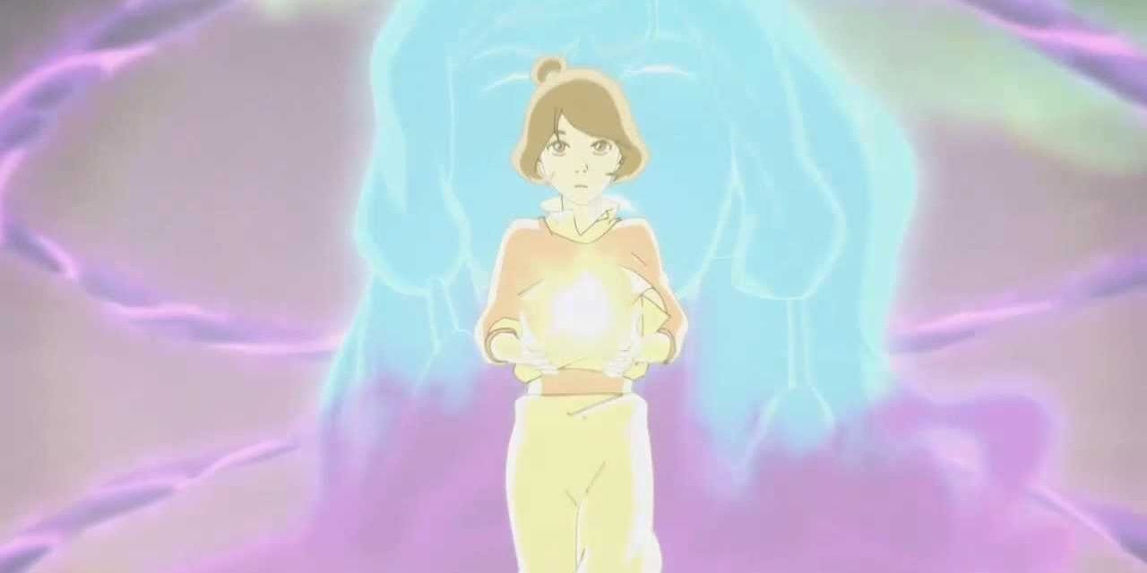 Jinora uses her spirit projection in The Legend Of Korra