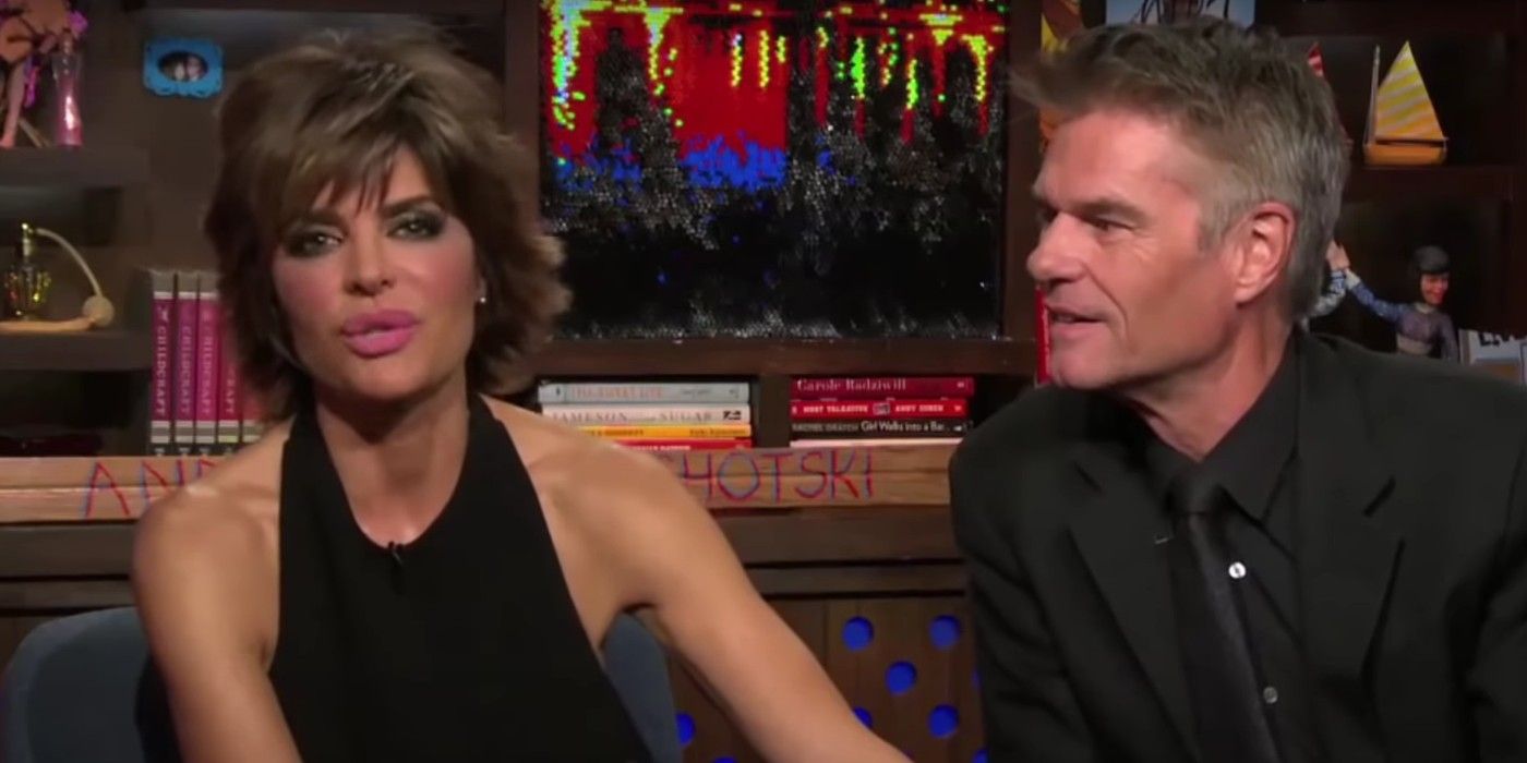 Lisa Rinna and Harry Hamlin from RHOBH on Watch What Happens Live