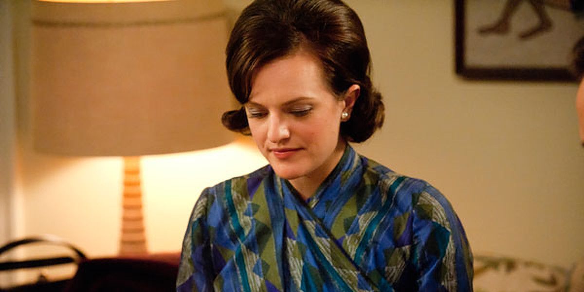 Peggy looking down on Mad Men
