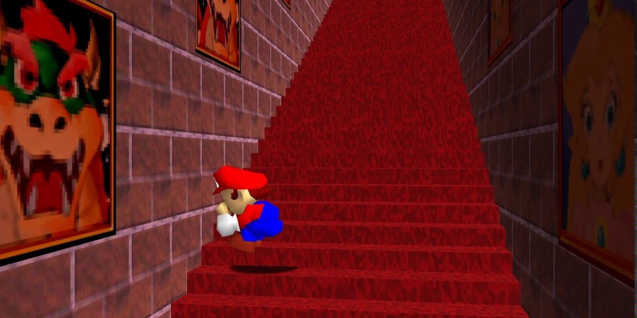 Super Mario 64 stair glitch