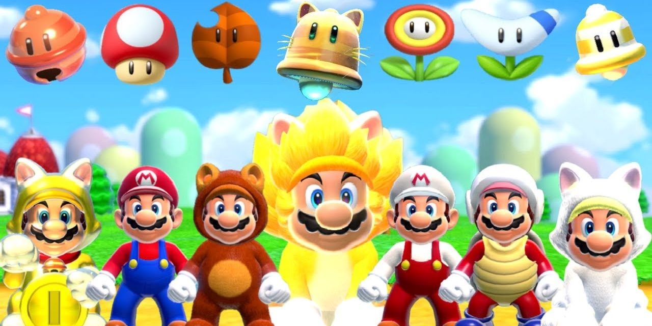 Every power-up Mario can get in Bowser's Fury includes several cats and tanookis.