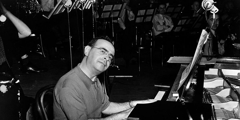Max Steiner on piano
