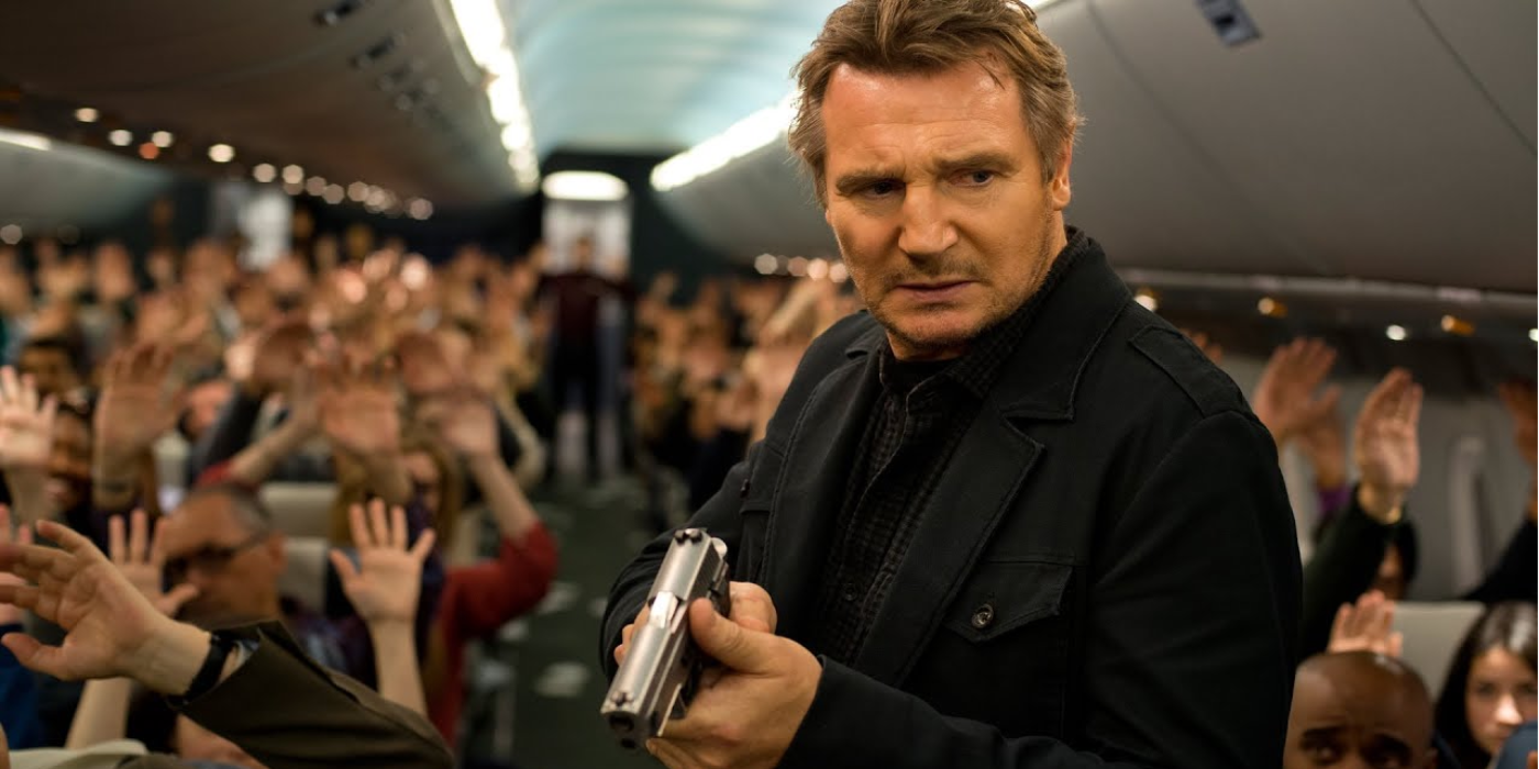 Liam Neeson on the plan in Non-Stop