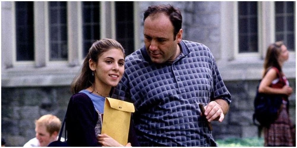Tony and his daughter Meadow look for colleges in The Sopranos episode &quot;College&quot; visiting colleges