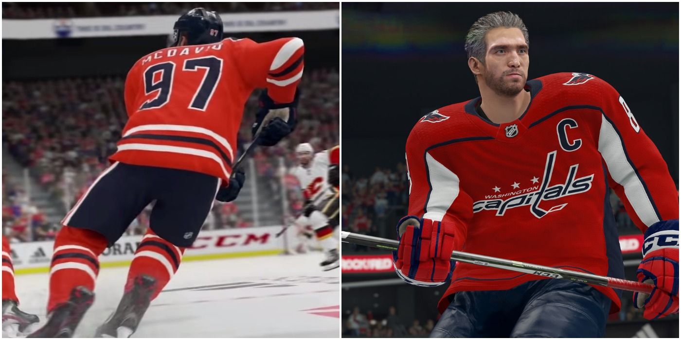 Connor McDavid and Alex Ovechkin in NHL 21