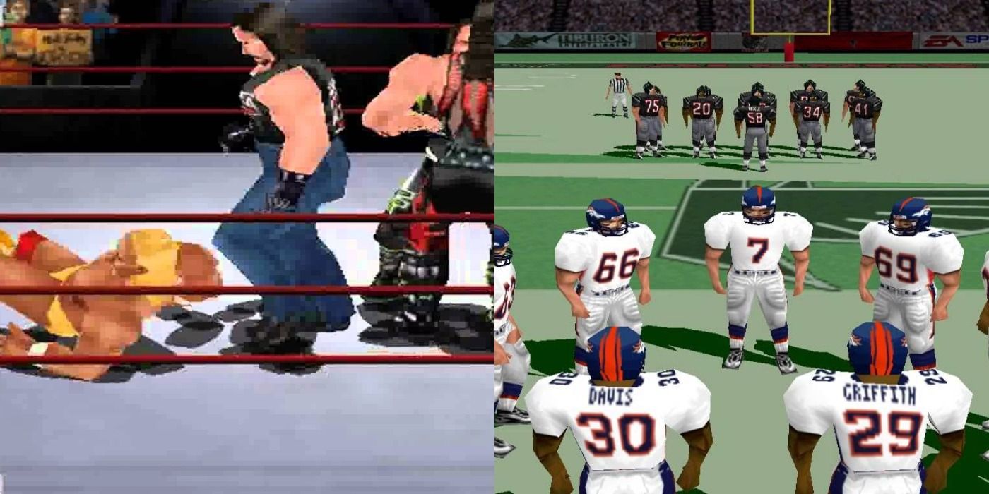 WWF No Mercy and Madden NFL 99 on Nintendo 64