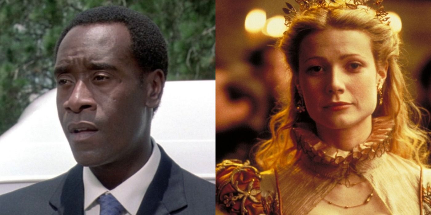 Don Cheadle on left and Gwyneth Paltrow on right split image