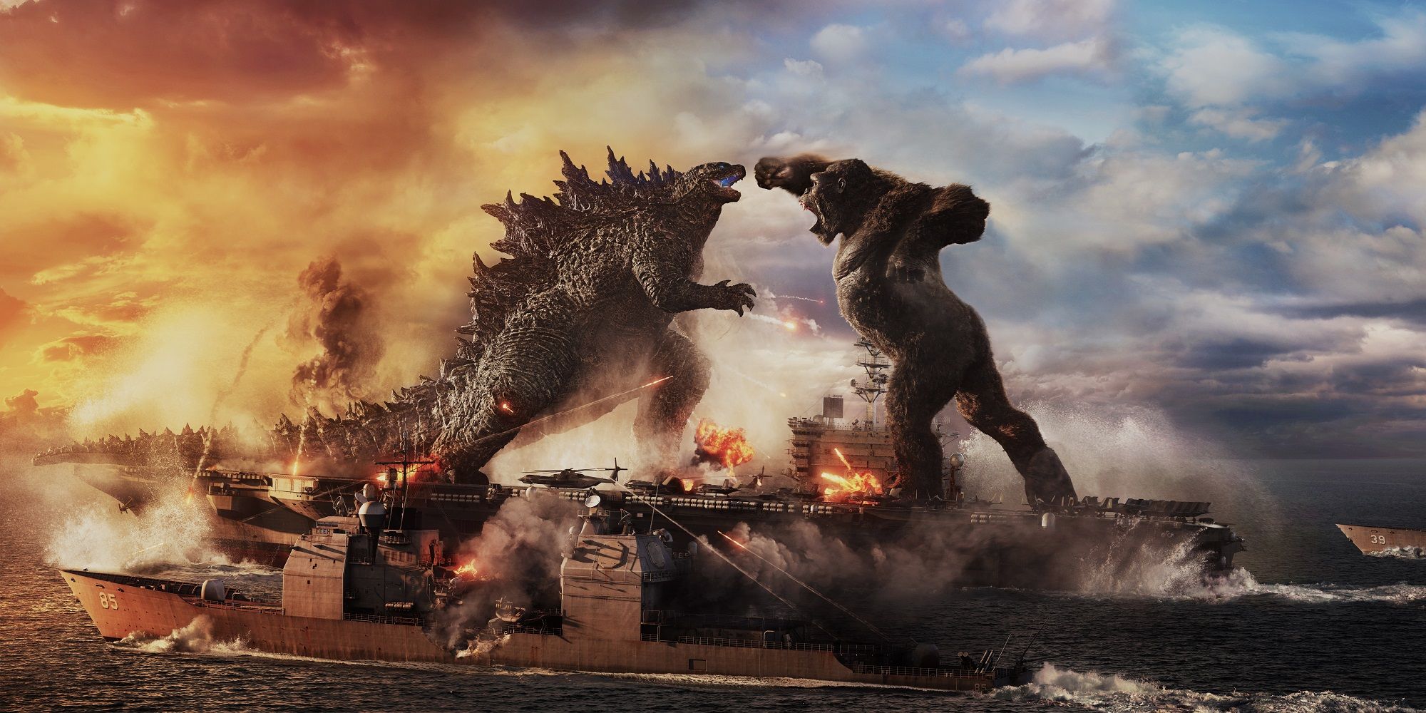 Críticas iniciais de Godzilla x Kong elogiam lutas de monstros, mas não personagens humanos 1