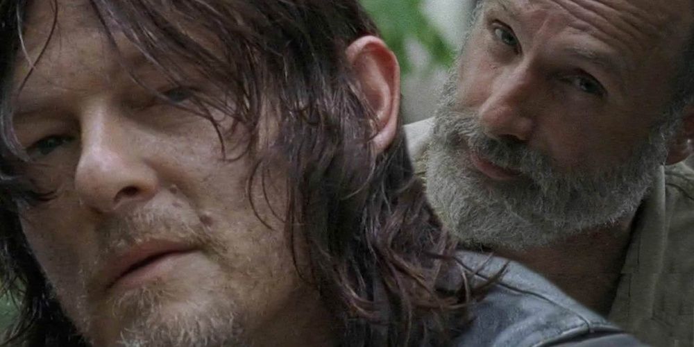 rick and daryl's pictures spliced together 