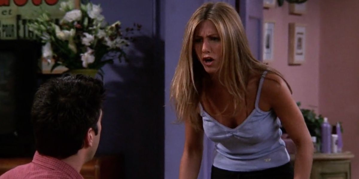 Rachel yells at Ross in Friends