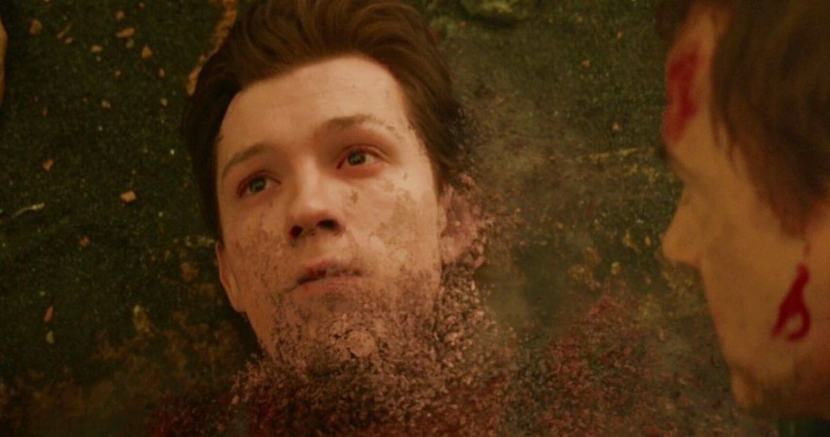 Spider-Man turning to dust in the MCU blip 