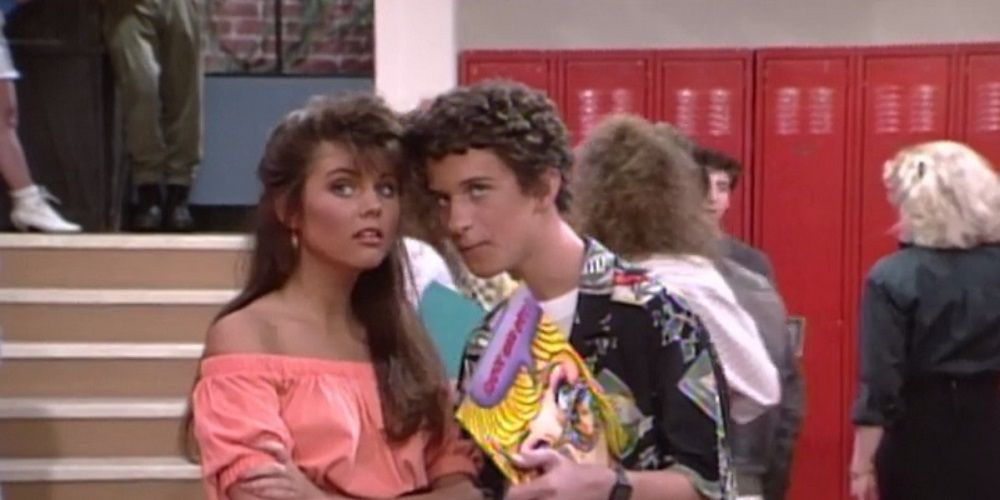 Kelly and Screech join heads in Saved by the Bell