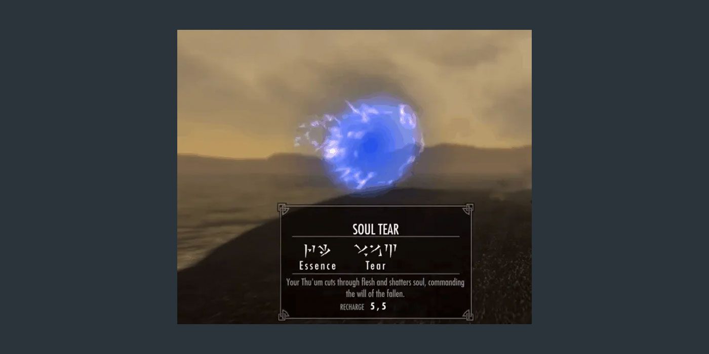 Elder Scrolls: Every Dragonshout In Skyrim, Ranked Worst To Best Slow Time Soul tear