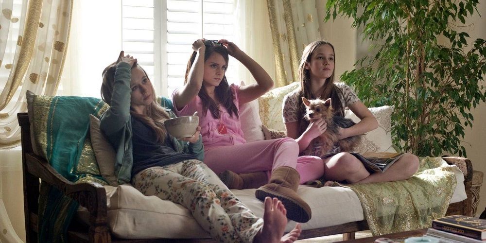 The Bling Ring lounges on couch in The Bling Ring