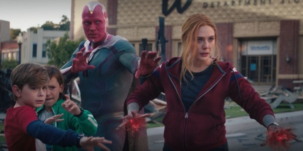 Wanda fights with her family in WandaVision