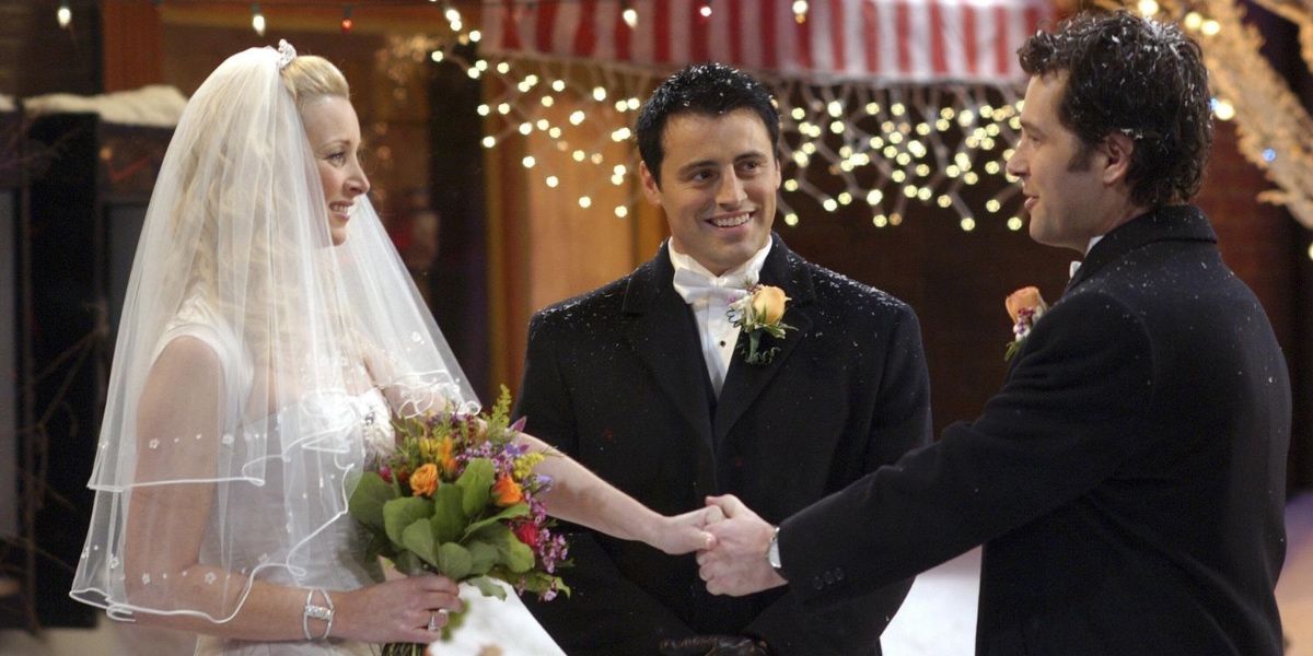 Joey marries Mike and Phoebe in Friends