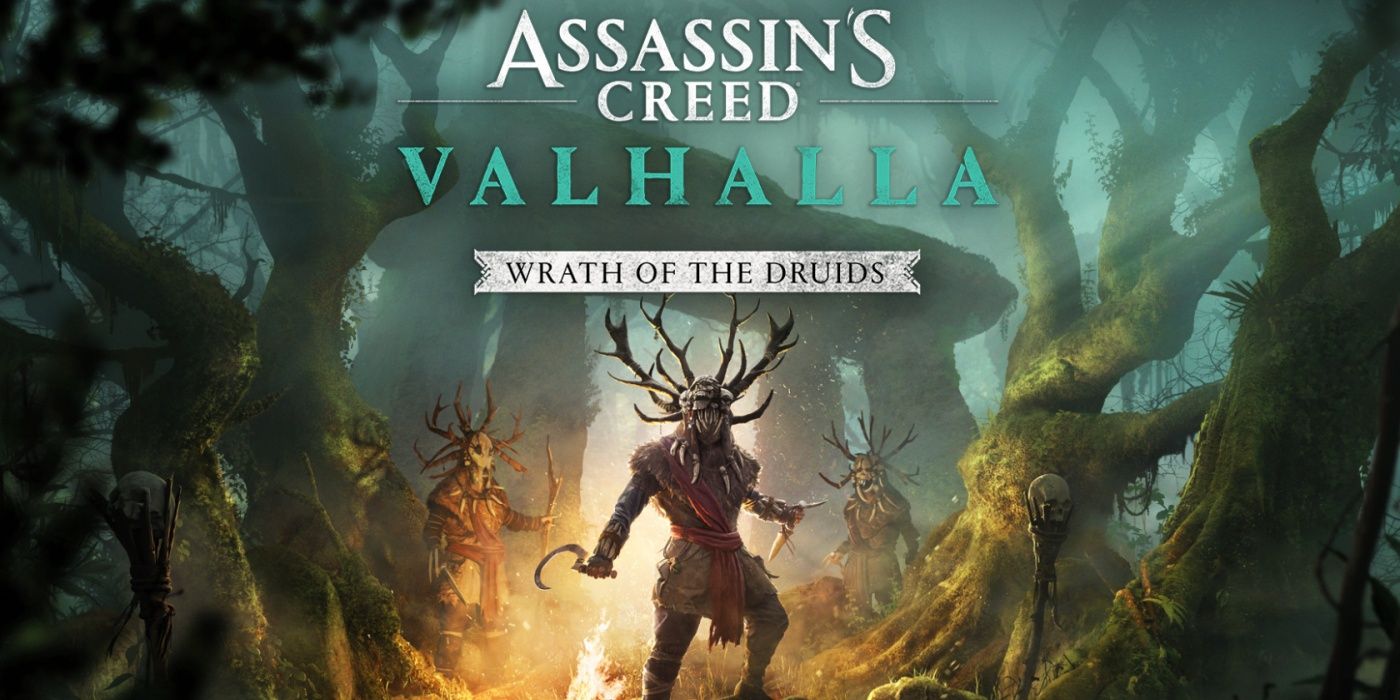 Cover of AC Valhalla DLC showing druids in the wood.