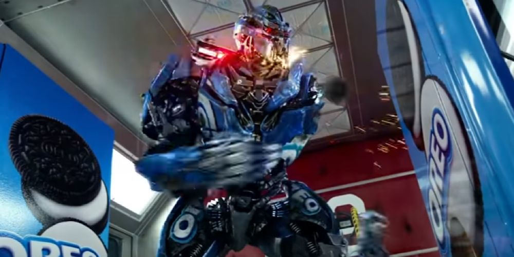 Oreobot malfunctions in Transformers: Age of Extinction