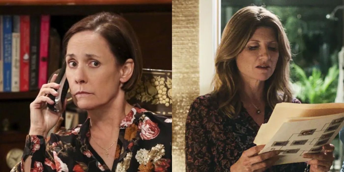Split image of Mary and Sharon Horgan in Game Night
