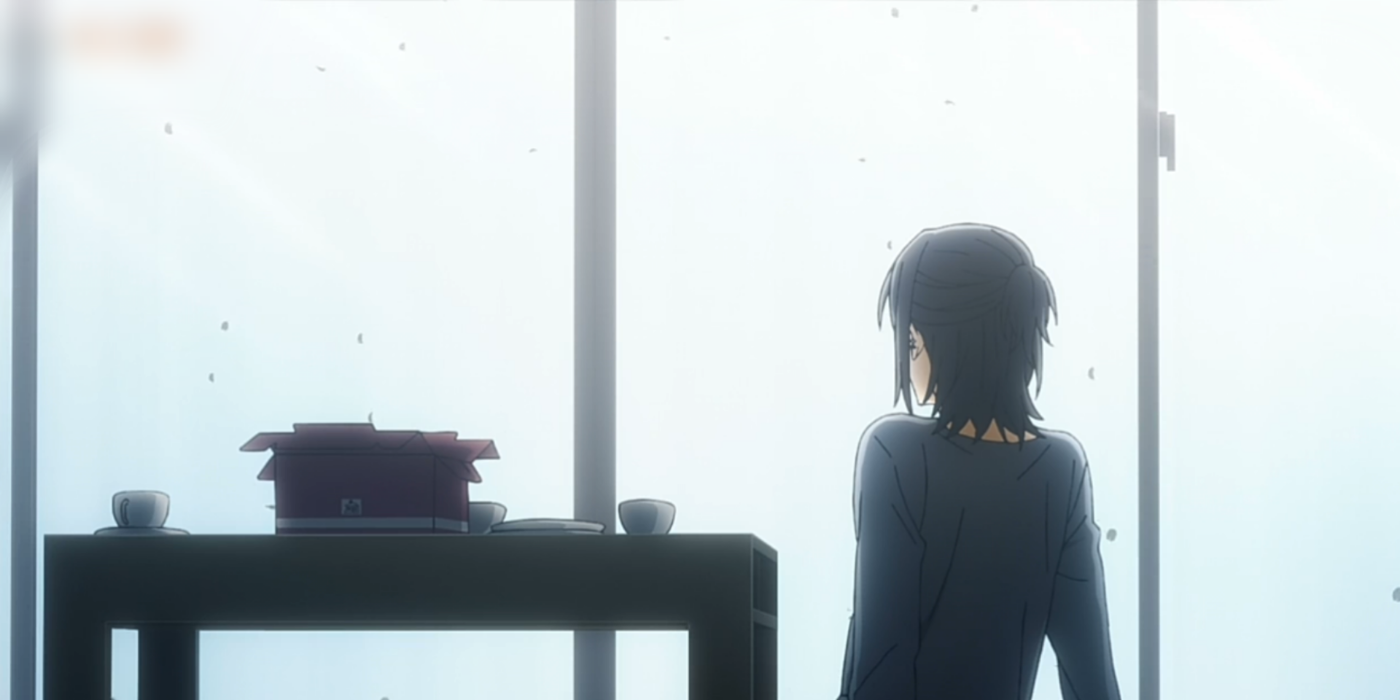 Miyamura sympathizing with Honoka's loneliness.