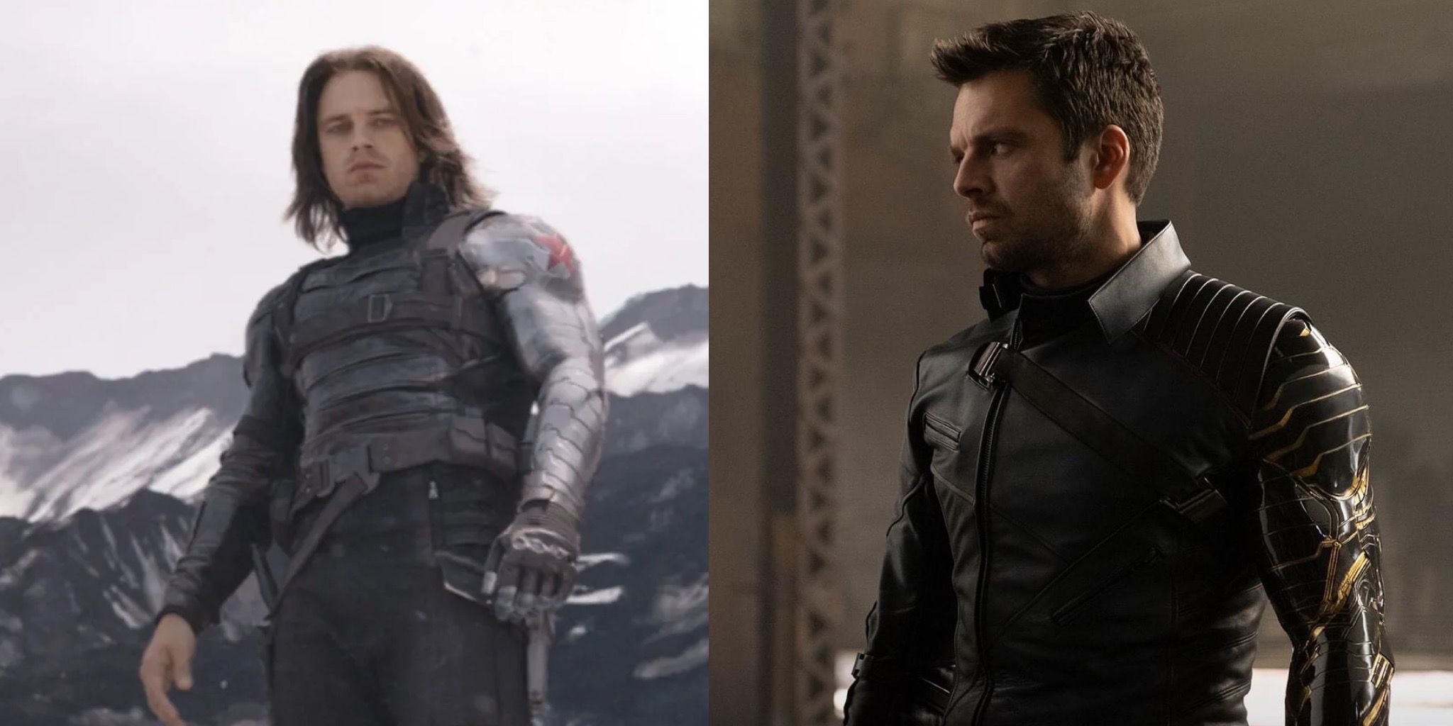 Sebastian Stan as Bucky Barnes in Civil War and The Falcon and The Winter Soldier