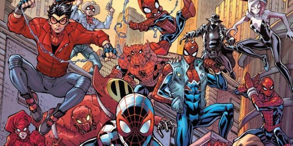 A number of Spider-Men in the Spider-Verse in Marvel Comics.