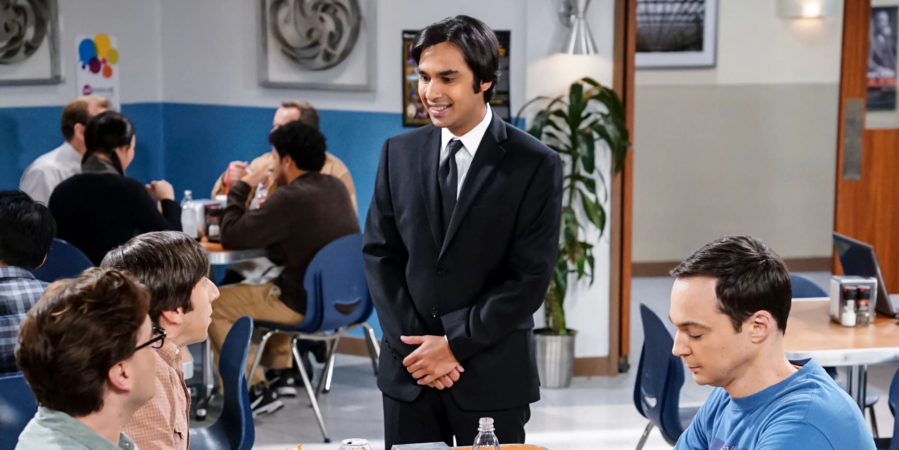Raj at Caltech in a suit and tie