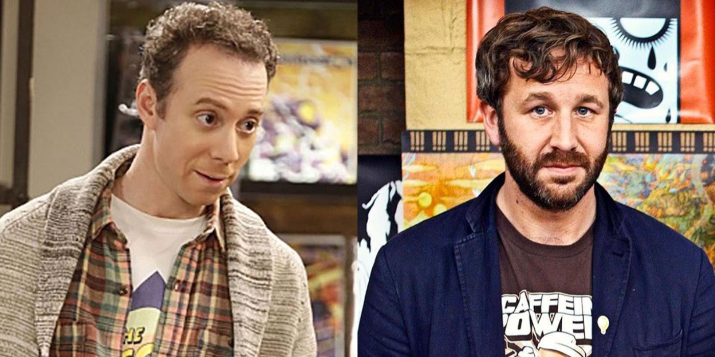 Split image of Stuart and Chris O’Dowd in The IT Crowd