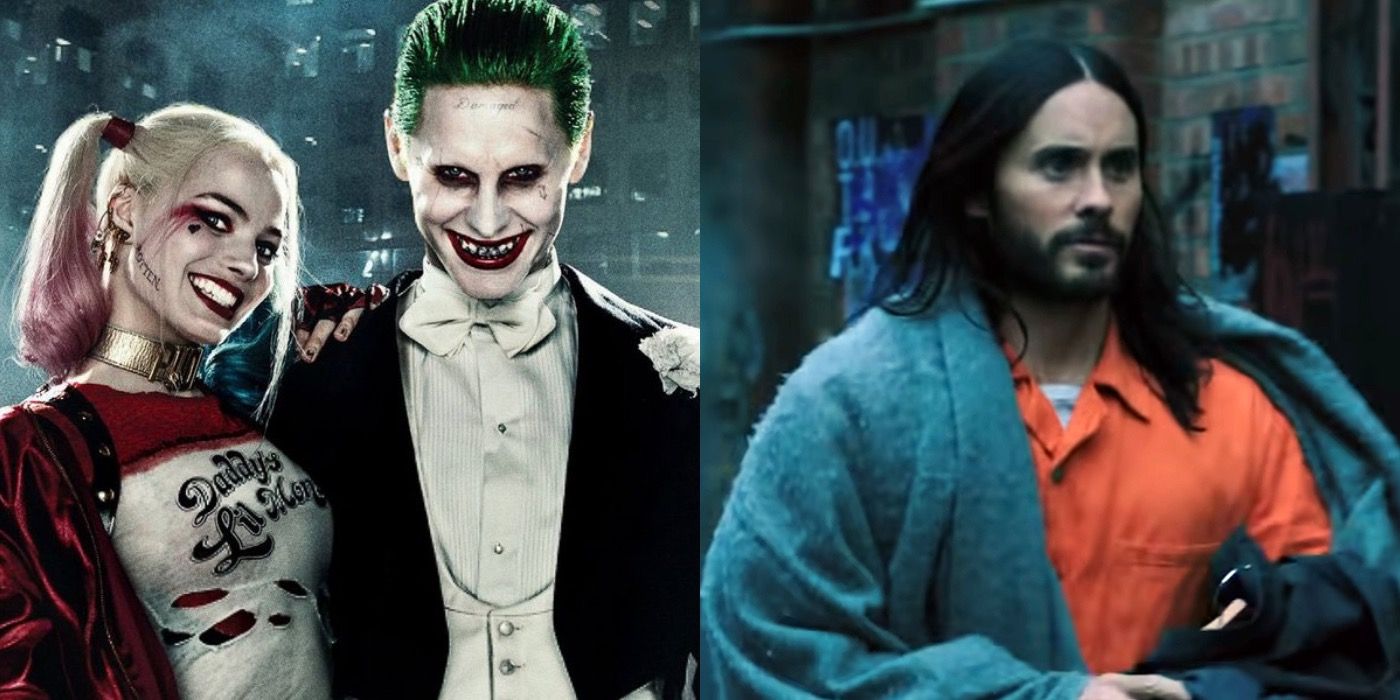 DCEU Joker And Harley Quinn; Jared Leto on set with an orange jumpsuit