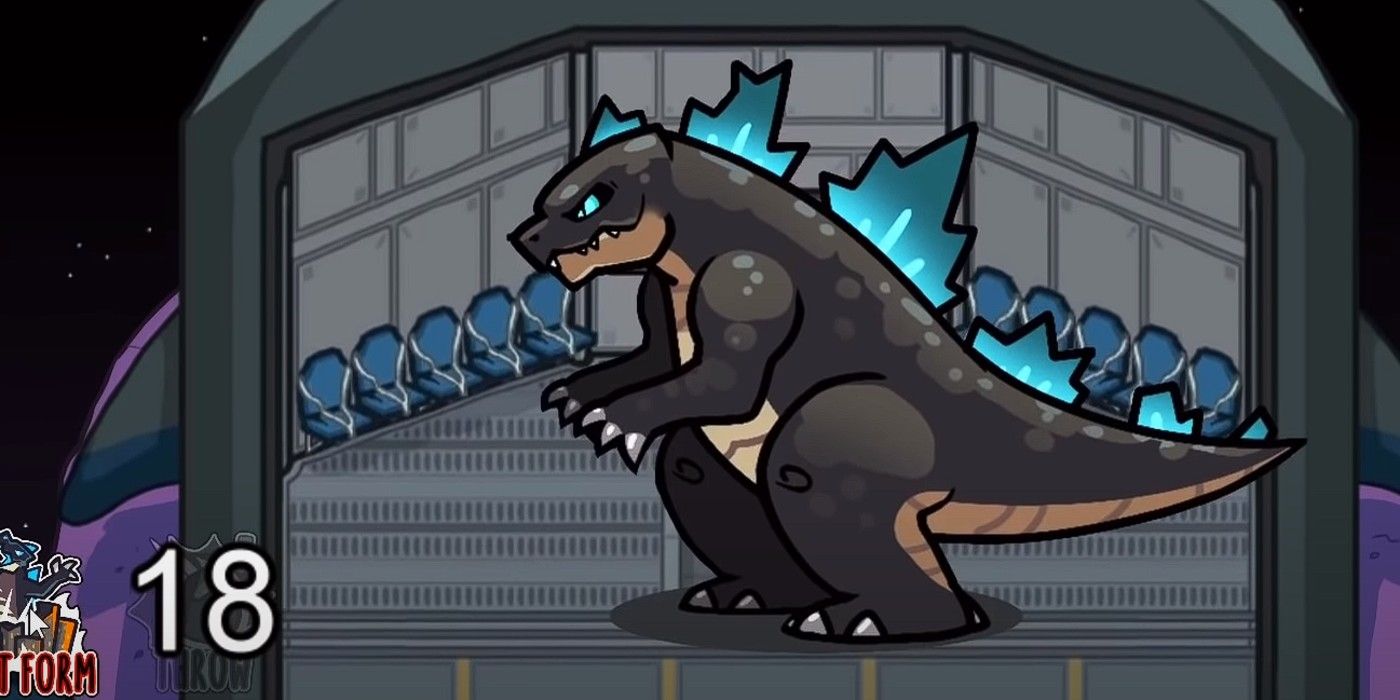 A new mod lets the Impostor turn into Godzilla in Among Us