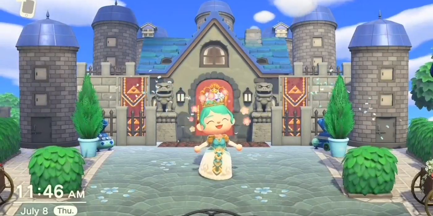 Animal Crossing New Horizons Zelda Hyrule Castle Build