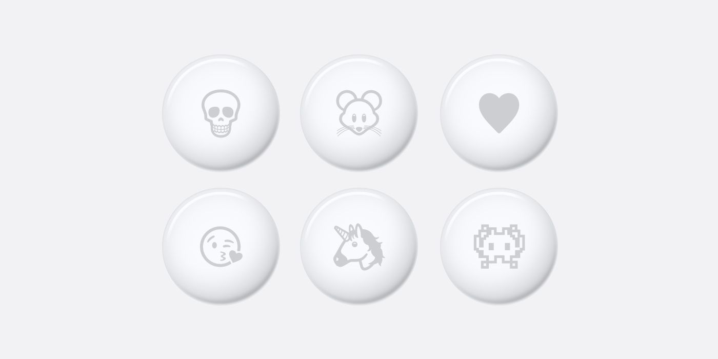 Apple AirTag emoji engravings