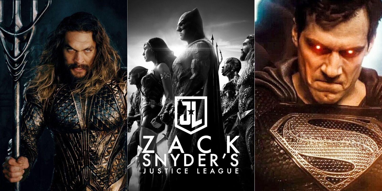 Jason Momoa's Aquaman, HBO Max promo for ZSJL and Henry Cavill's Superman