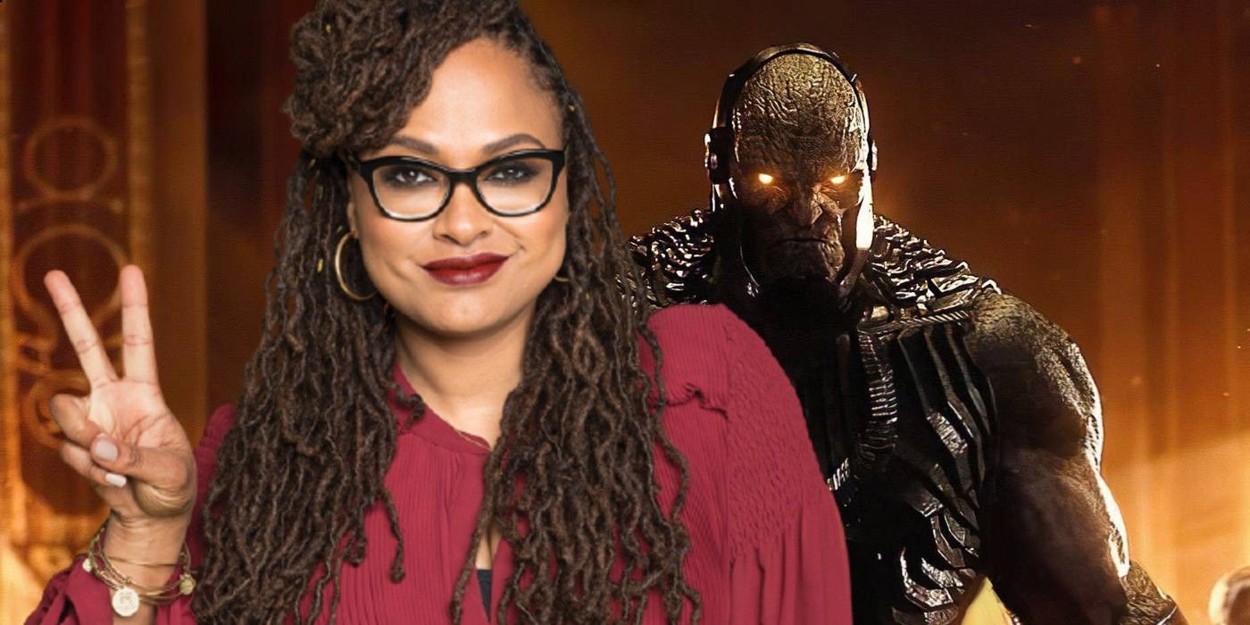 Blended image of Ava DuVernay and the DCEU's Darkseid