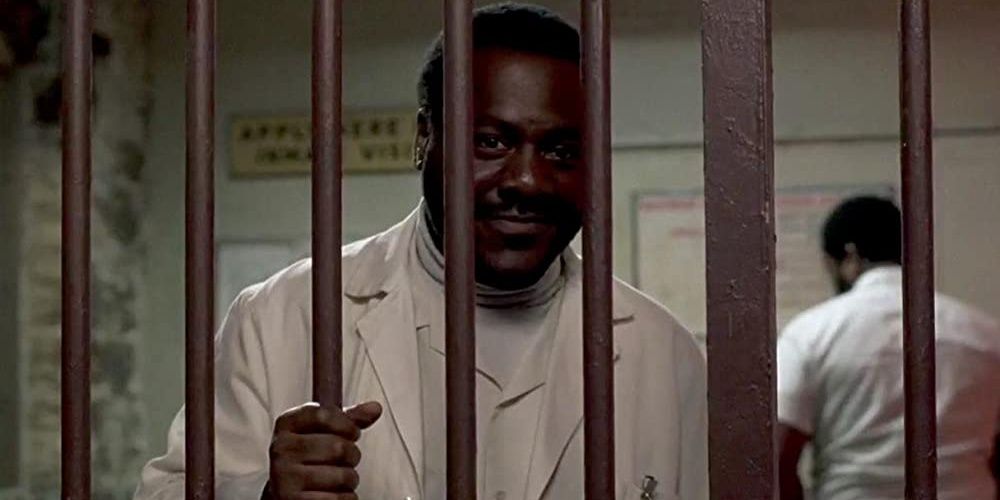 Barney behind bars in Silence of the Lambs