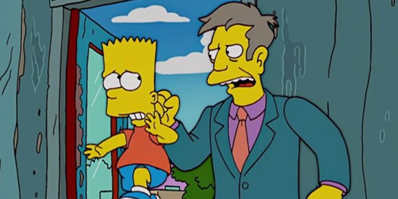 Bart and Principal Skinner in The Simpsons
