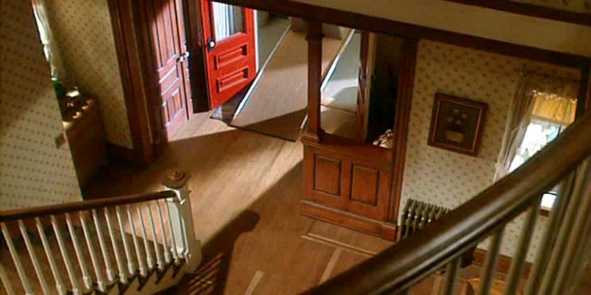 Interior shot of Beetlejuice Maitand house stairwell and foyer