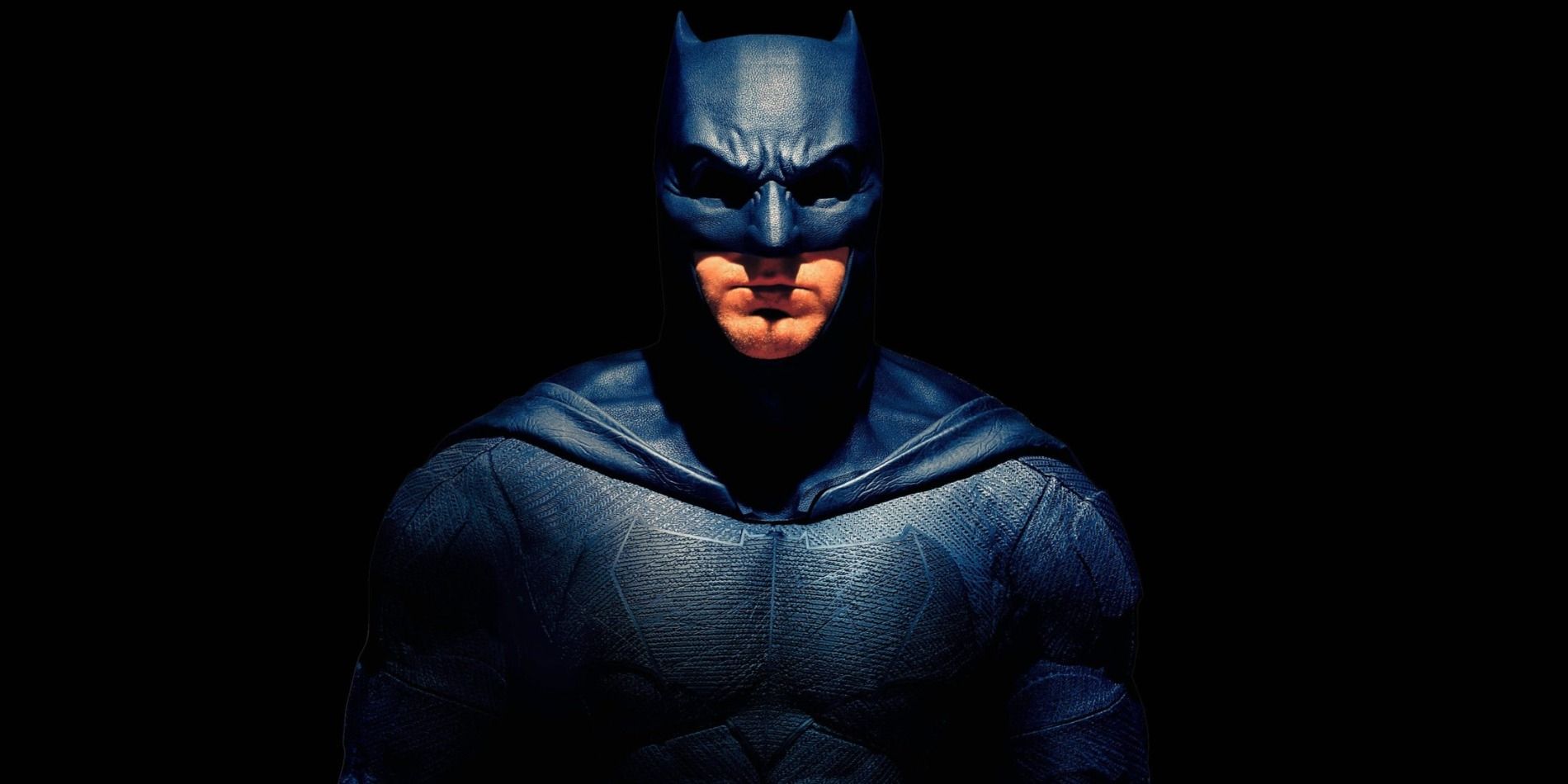 Promo of Ben Affleck's Batman with a shadowy background