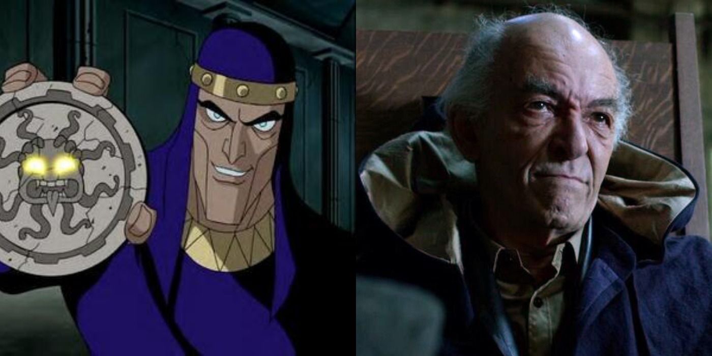 Felix Faust from Justice League animated series and Mark Margolis as him in Constantine