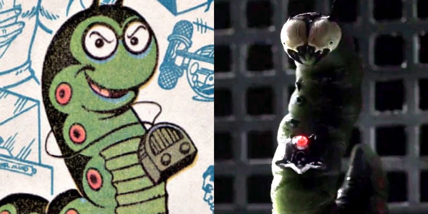 Mr Mind from the cuter comics and the alien version from Shazam