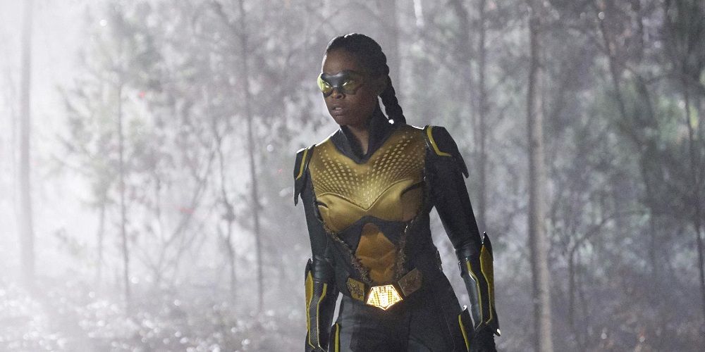 Anissa stands in forest in Black Lightning
