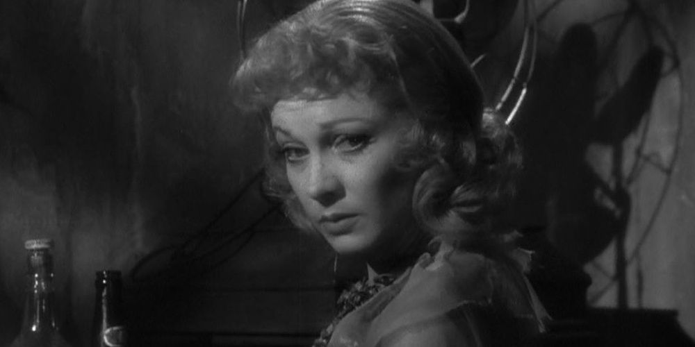 Blanche DuBois looking emotional in A Streetcar Named Desire