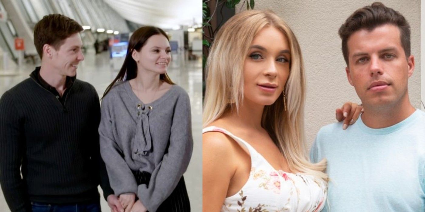 Brandon Julia Yara Jovi from 90 Day Fiancé side by side images of couple